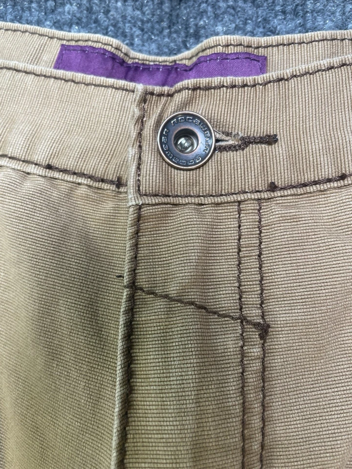 Pantalones cargo Roca Wear para hombre talla 42 marrón lona Y2K hip hop Foto 3 de 4