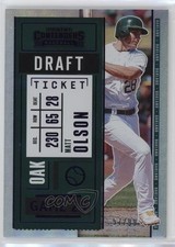 2020 Panini Contenders Draft Ticket Purple 57/99 Matt Olson #13 8rw