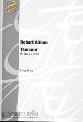 Robert Aitken | Tsunami | flute orchestra | Studienpartitur | EAN 9790501870745