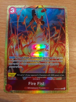 Fire Fist (Alternate Art) - OP03-018 (Pillars of Strength) - Near Mint NM
