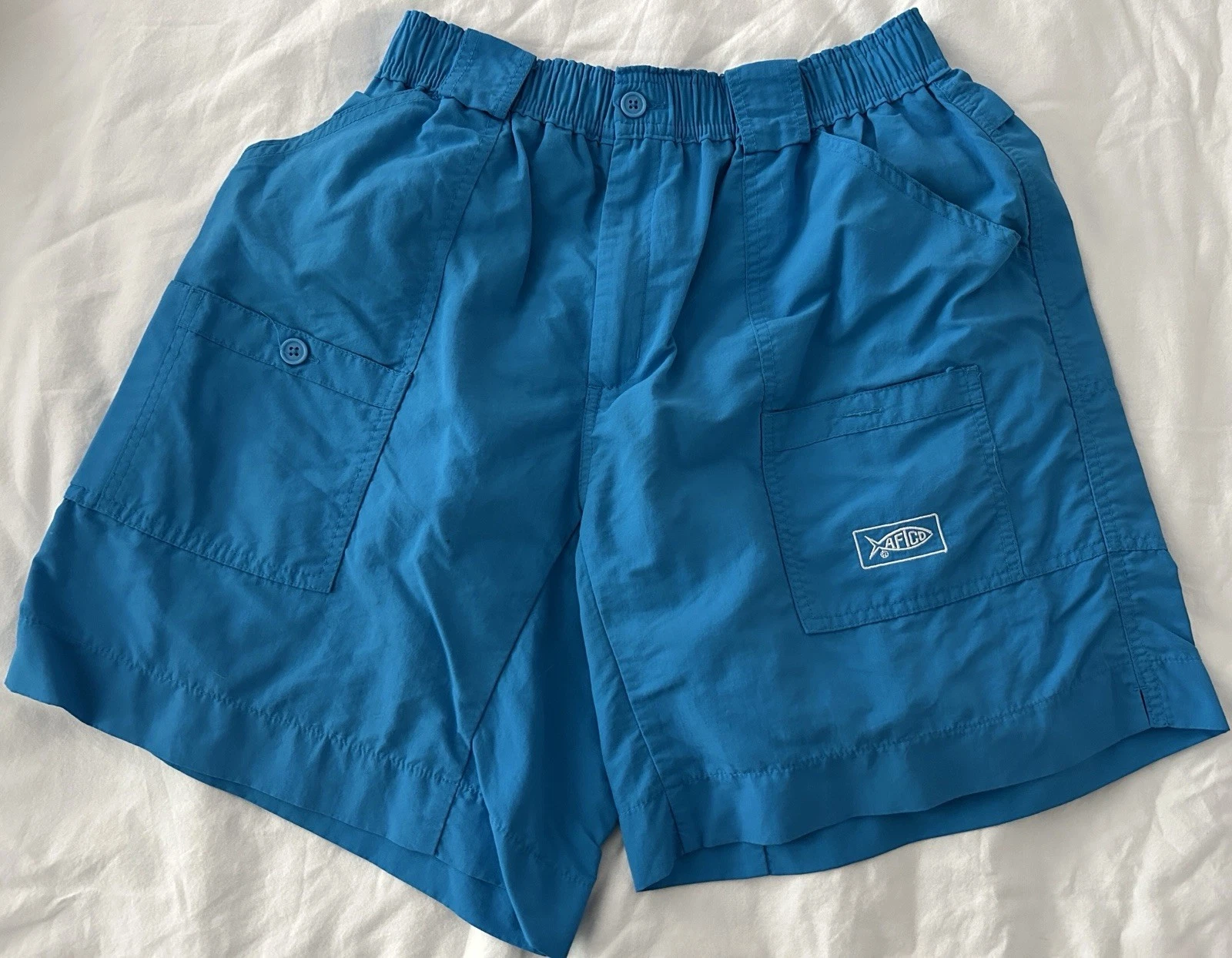 VTG Aftco Men’s Fishing Shorts Size 34 Blue