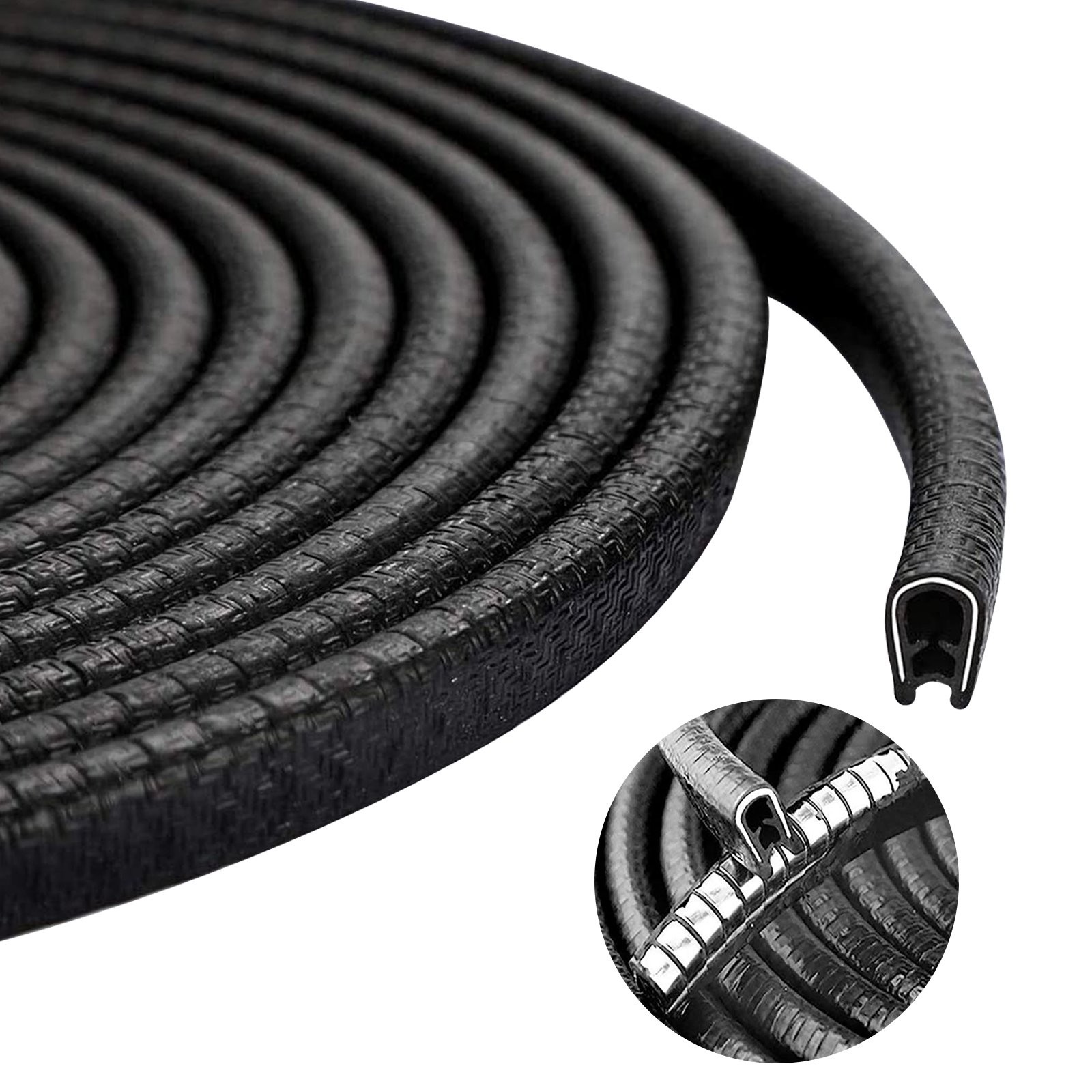 33FT Car Auto Door Guard Molding Weather Strip Edge Protect Rubber Seal Trim Van thumbnail 2