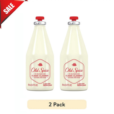 Old Spice Classic Liquid Aftershave for Male, Classic Scent, 6.37 oz, 2 PACK