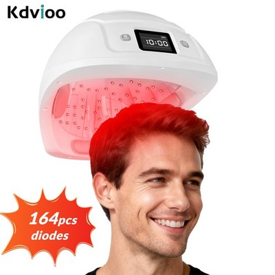 164 Diode 650nm Laser Hair Growth Cap LLLT Red Light Therapy for Chemo Hair Loss