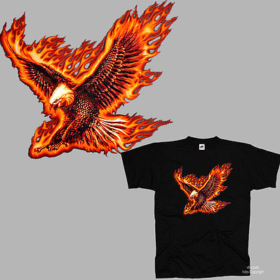 * Biker Motorcycle Flammen Adler Eagle  *4306
