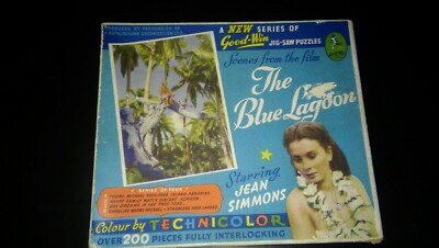 Die blaue Lagune Good-Win-Puzzle. Szene aus 1949 Film. Über 200 Stück.