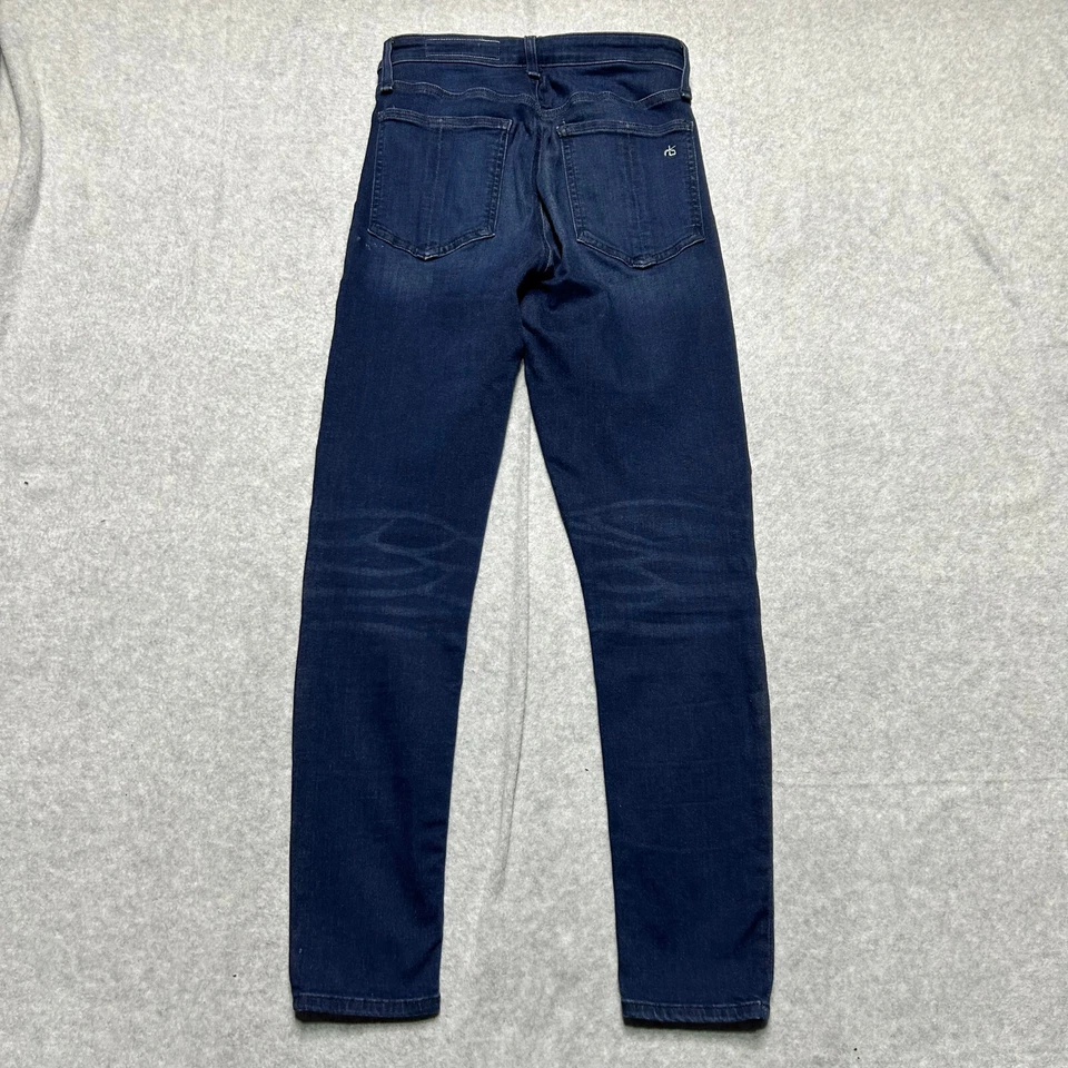 Rag & Bone Jeans Womens 27 Nina High Rise Ankle Skinny Dark Wash Stretch Denim - Image 2 of 4