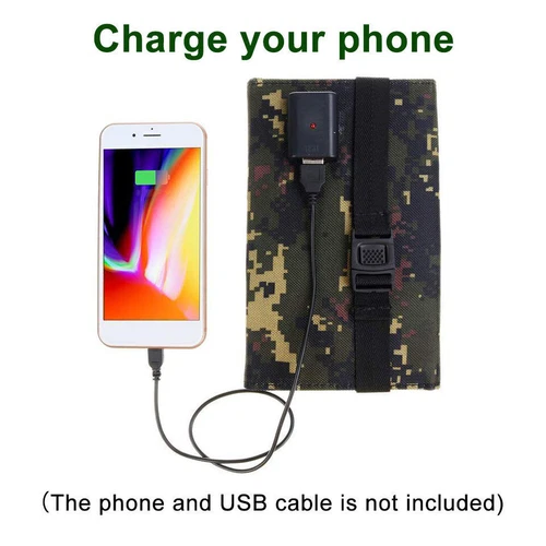 80W USB Solar Panel Folding Power Bank Outdoor Camping Hiking Phone Charger US - Picture 6 of 9
