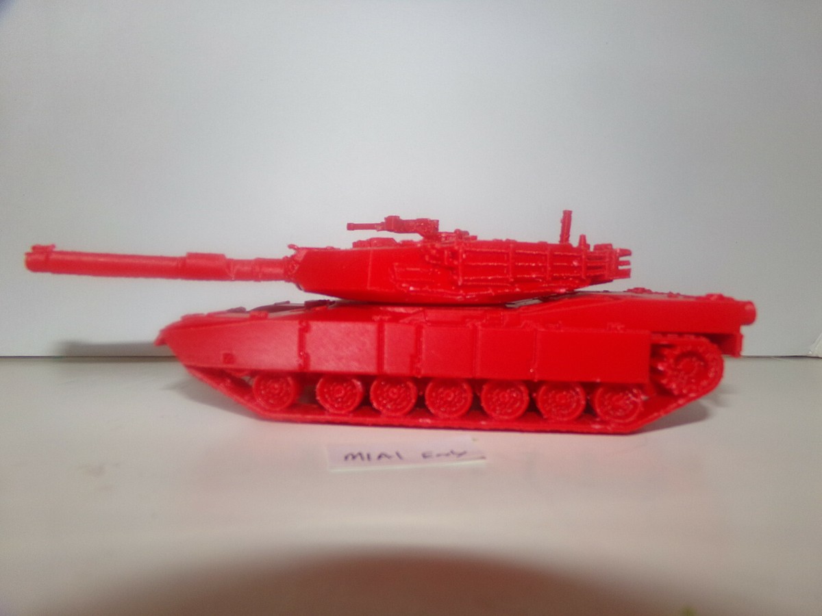 Playmobil Custom Tank Abrams A1 Maquette + Conducteur Ref-010