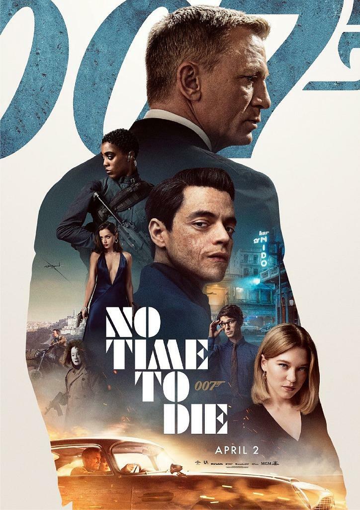 No Time To Die James Bond 007 2020 Teaser Poster A5 A4 A3 A2 A1