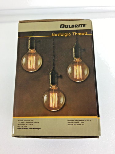 Bulbrite 342040 40 Watt G30 Nostalgic Thread Bulb, Medium Base, 739698342009 - Picture 2 of 11