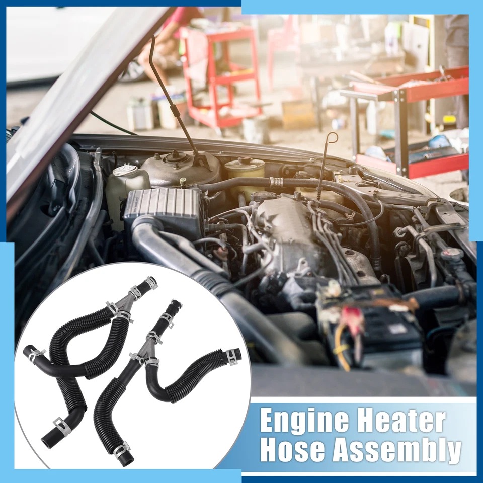 Pack (2) Engine Heater Hose Assembly for Dodge Grand Caravan 2008-2009 - Image 2 of 4