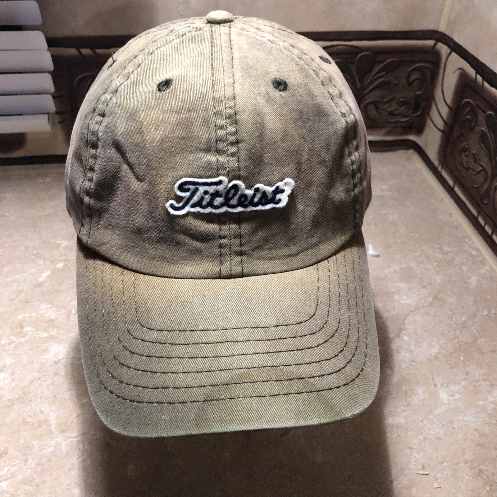 Tan Titleist Hat/Cap Adjustable Strapback Emborde… - image 1
