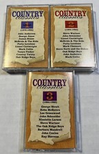 Country Classics 1996, MCA Records Music Cassette Tapes Vols 1, 2  3 LOT of 3