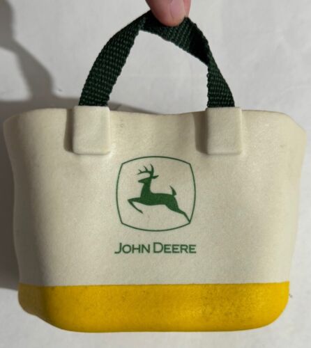 Vintage John Deere Baggettes Steere Enterprises Mini Canvas Yellow Tote Bag S&D - Picture 6 of 13