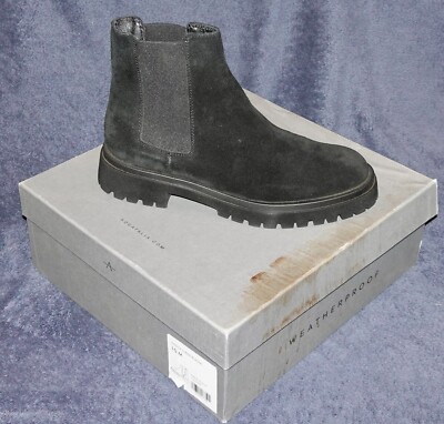 Aquatalia Olessa Black Chelsea Boots Shoes 10 Medium (B,M) BHFO 2187 New 