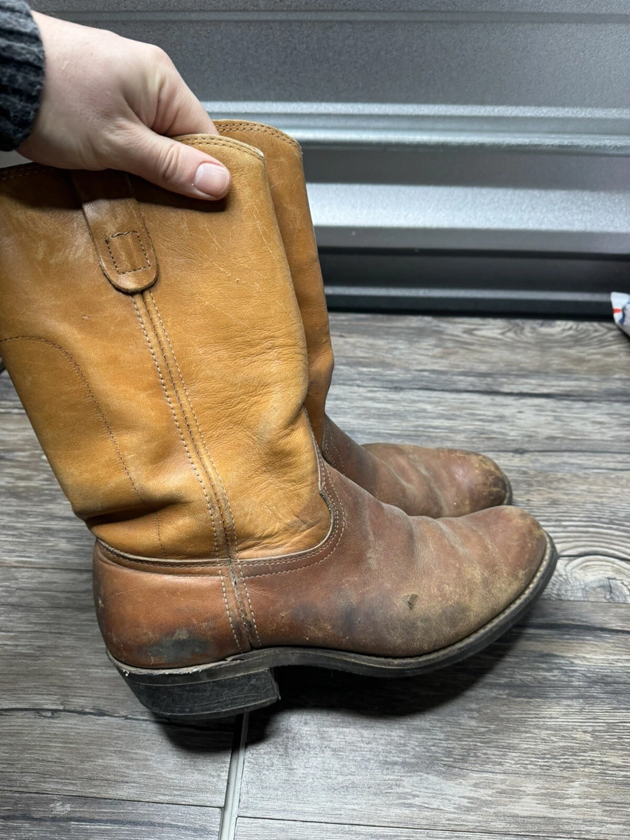 Soft leather sale cowboy boots