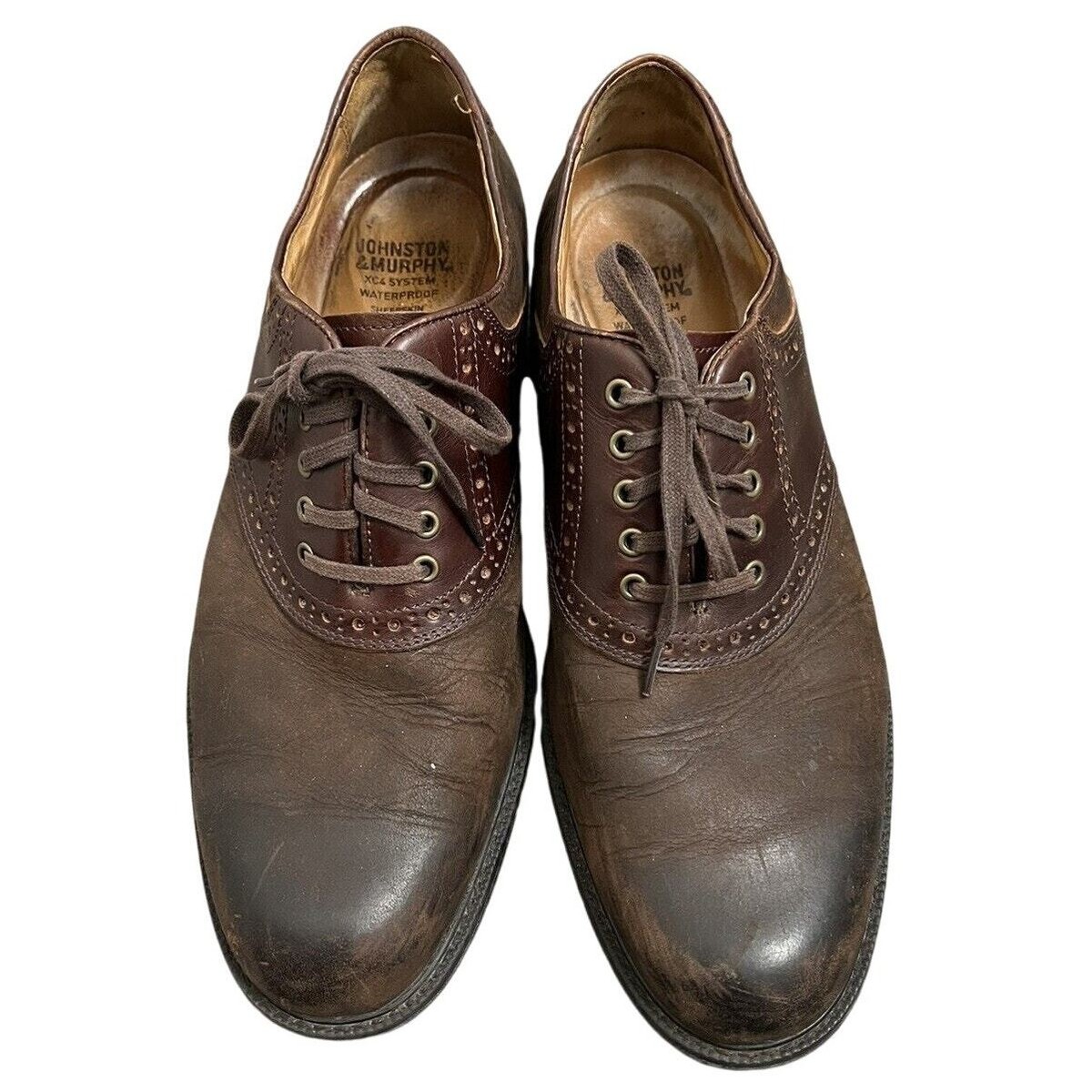 Johnston Murphy Brown Burgundy Oxford Lace Up 9.5 M XC4 System Waterproof A39 Amazon.com | Johnston & Murphy Men main image 2