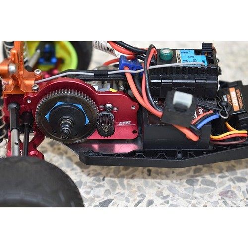 NEW GPM Alum Motor Mount Plate w/Heat Sink Fins Sil 1/18 Mini-T 2.0 FREE US SHIP - Picture 2 of 4