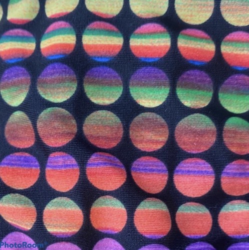 Fox Volcom Bikini Set Reversible Halter Top & Bottom Rainbow Polka Dot XS New - Picture 4 of 10