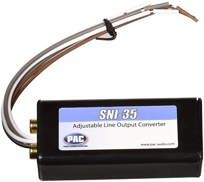 PAC SNI-35 Adjustable Factory Radio Line Output Converter 2-50 Watts per Channel