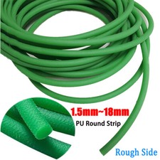Polyurethane Belt PU Round Strip Transfer Belt 1.5mm 18mm Drive Green Rough Side