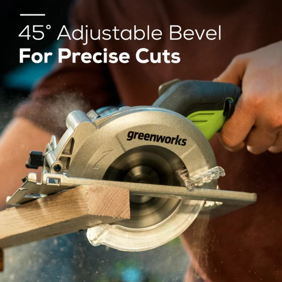 Greenworks 24V 4 1/2 inch Cordless Circular Saw CRG401 - Tool Only - Image 4 of 4
