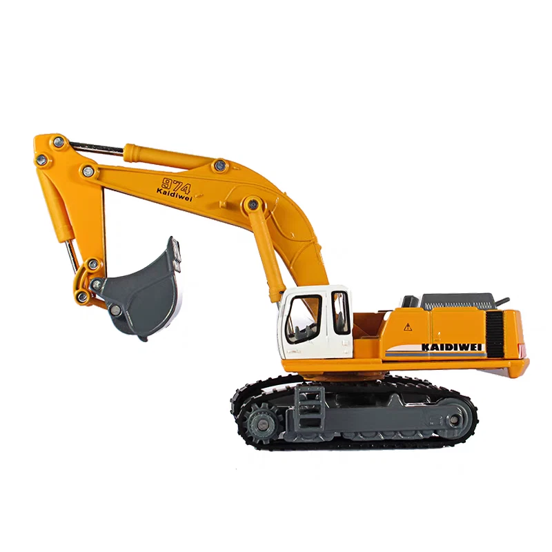 1:87 Excavator Crawler Construction Equipment Alloy Metal Diecast Model Truck - Image 3 of 4