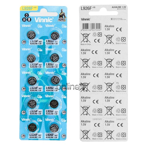 Pila Boton Original VINNIC AG7 L926F 1,5V Alcalina Blister Nuevo a6566 nt - Imagen 9 de 12