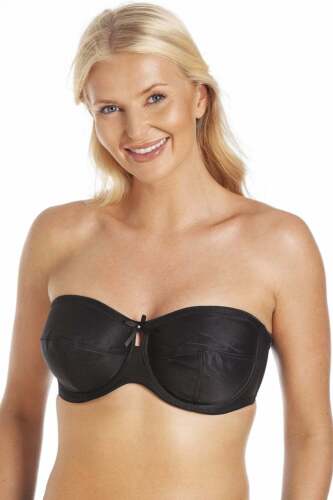 Camille Black Multiway Strapless Bra with Optional Straps - 5 Ways to Wear - Picture 1 of 5