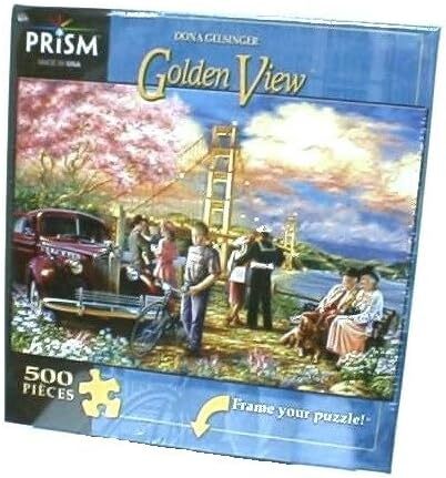 Prism Jigsaw Puzzle, Golden View By Dona Gelsinger, 500 Pieces, 19 x 13/ 48cm x - Picture 1 of 1