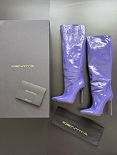 STIVALI CON TACCO IDENTITA "KAREN" VIOLA VERNICE misura 38