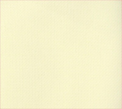 Ivory--Zweigart Aida cloth--Eighteen (18) count (15x20 inches)