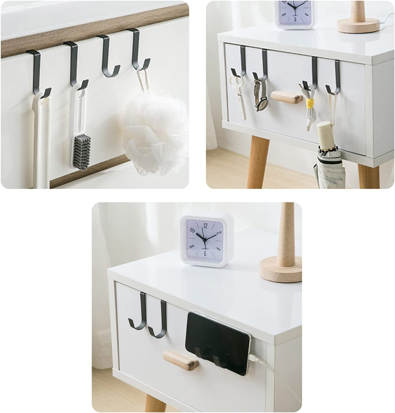 Extended Shower Door Hooks, Kitchen Hooks, over Door Hooks for