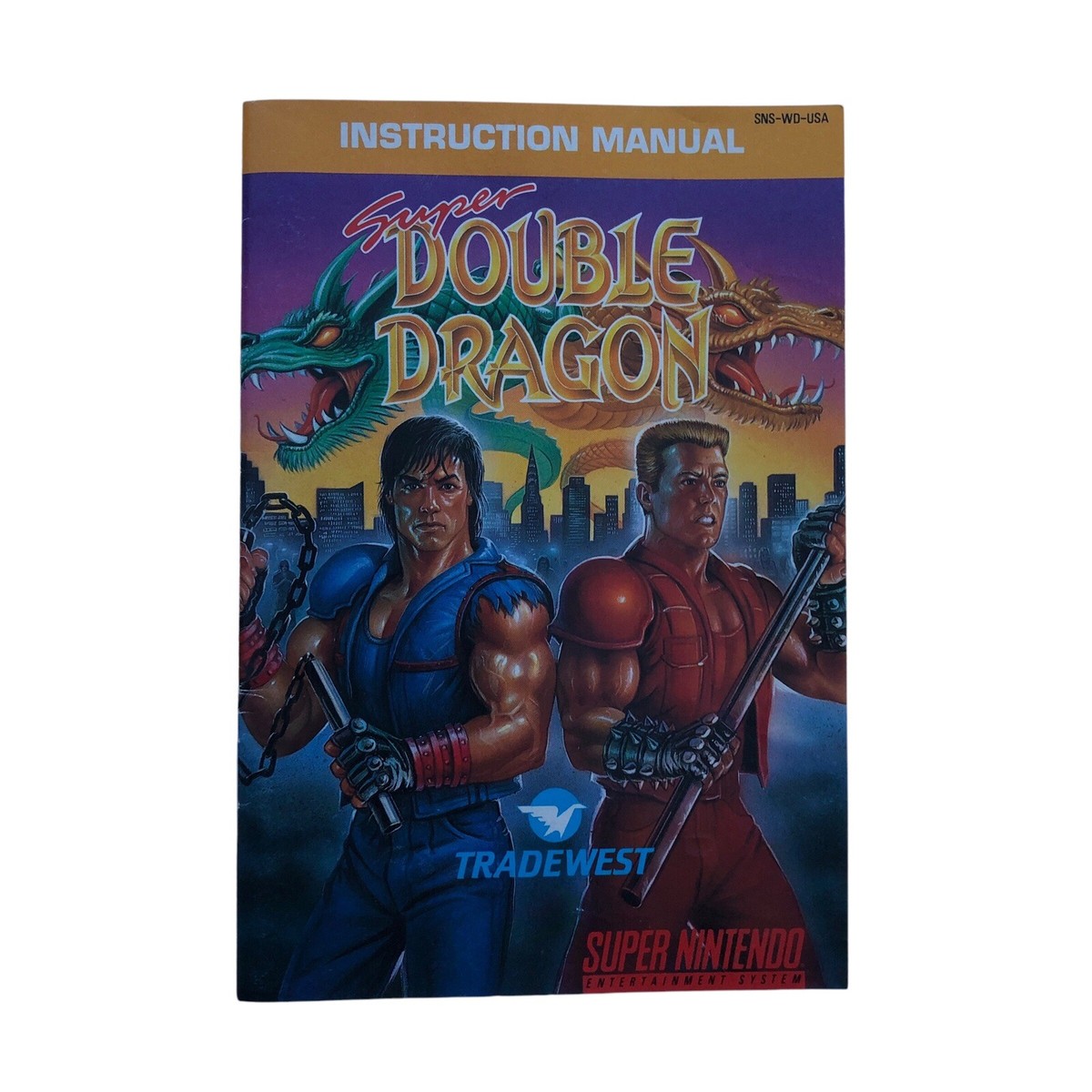 SUPER DOUBLE DRAGON SNES - Super Nintendo Complete In Box CIB