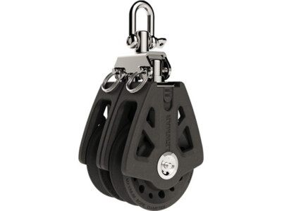 Lewmar Synchro Block 72mm Doppel schwarz 65568202