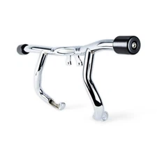 Front Engine Guard Crash Flat-out Bar For Harley Touring Road Street Gilde 14-25