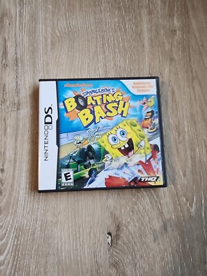 SpongeBob's Boating Bash Nintendo DS Complete CIB Authentic