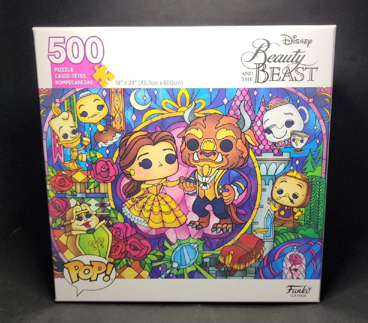 Funko Disney Beauty And The Beast Stained Glass Pop! Puzzle