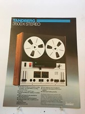 ORIGINAL TANDBERG 3500X STEREO TAPE DECK PROMOTIONAL PRODUCT LEAFLET AD D792