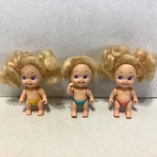 Lot of 3 Vintage Tyco Quints Dolls NO OUTFITS