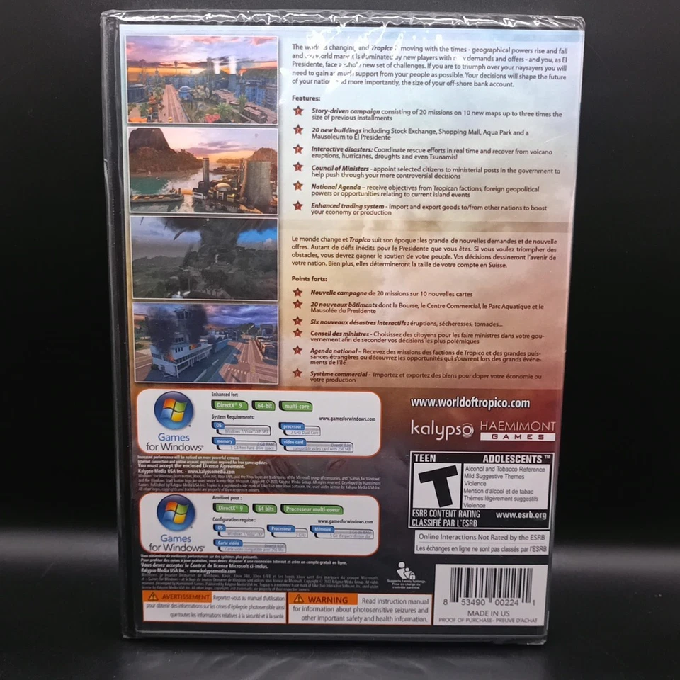 Tropico 4 (Windows PC, 2011) New Sealed Kalypso Computer Game - Image 2 of 4