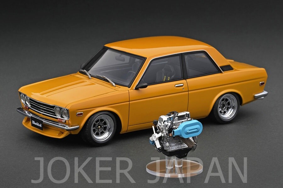 Ignition Model IG3304 1/18 Datsun Bluebird (510) Brown With Engine