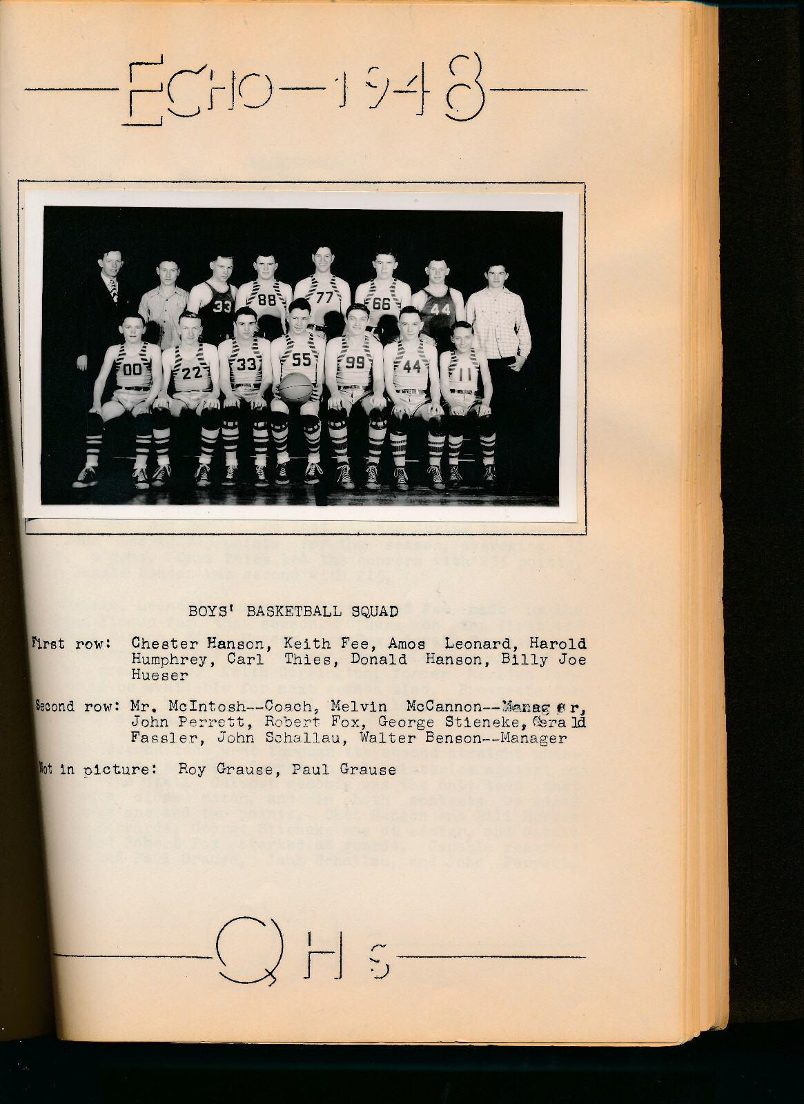 Quimby IA Quimby High School yearbook 1948 Iowa Grades 12K eBay