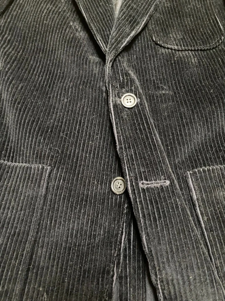 Blazer de pana negra vintage Nordstrom para hombre abrigo deportivo chaqueta 42R Foto 3 de 4