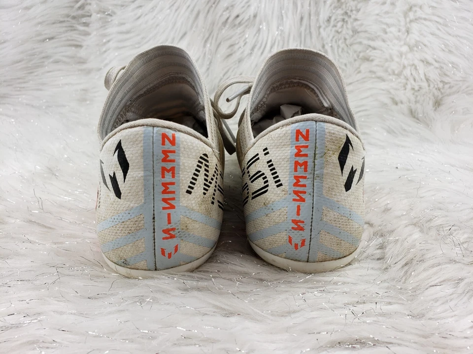 Adidas Youth Jr Size US 4 Nemeziz 17.3 FG Soccer Cleats White Orange BY2412 - Image 2 of 4