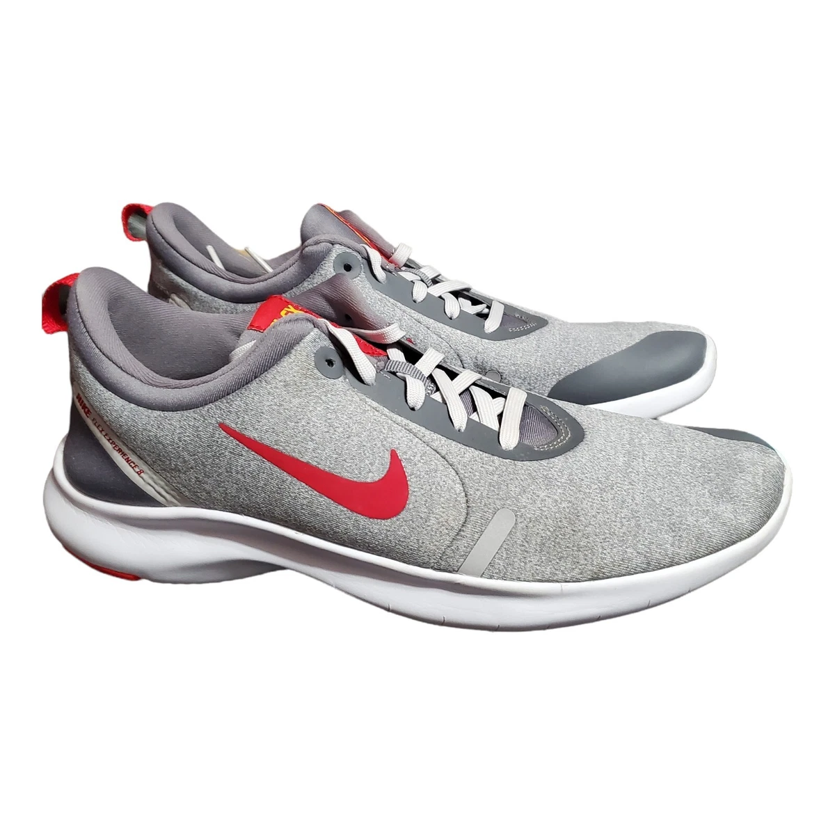 Fugaz Aditivo algodón Nike Mens Flex Experience RN 8 Running Shoes Grey Red White AJ5900-003 Sz  8.5 | eBay