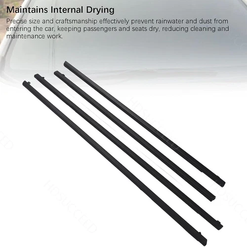 4pcs Door Window Reveal Molding Weatherstrip Fit For 2008-2009 Pontiac G8 GT GXP - Picture 8 of 14