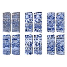 HEAD CASE DESIGNS CHINESE JAR PATTERN LEATHER BOOK CASE FOR APPLE iPOD TOUCH MP3