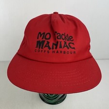 Vintage Mo Tackle Maniac Coffs Harbour Hat Red/Green